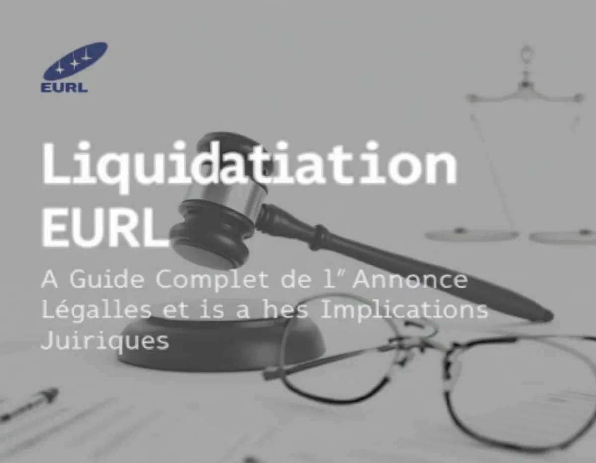 Liquidation EURL : Guide Complet de l'Annonce Légale et ses Implications Juridiques