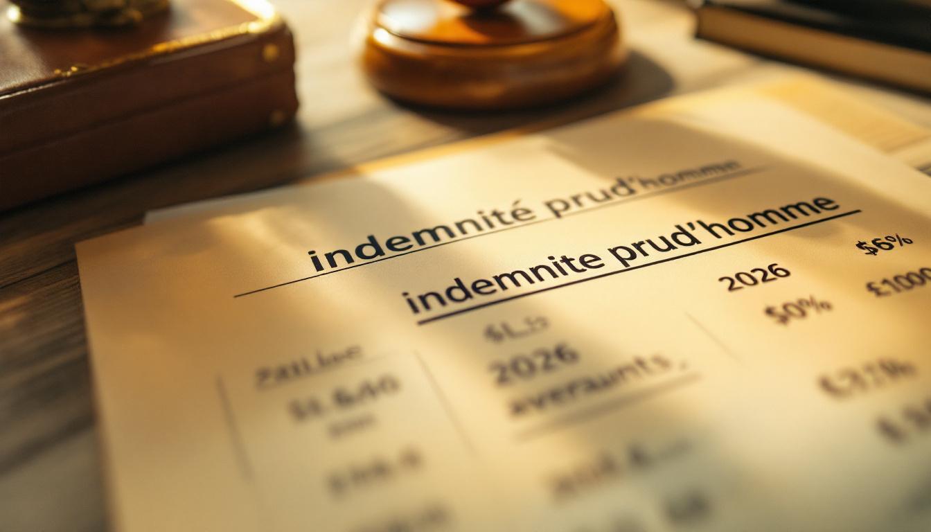Indemnité prud'homme : calcul et montants moyens en 2026